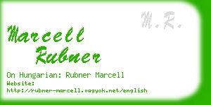 marcell rubner business card